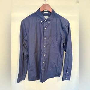 J. Crew navy slim Casual Button-Down Shirt M